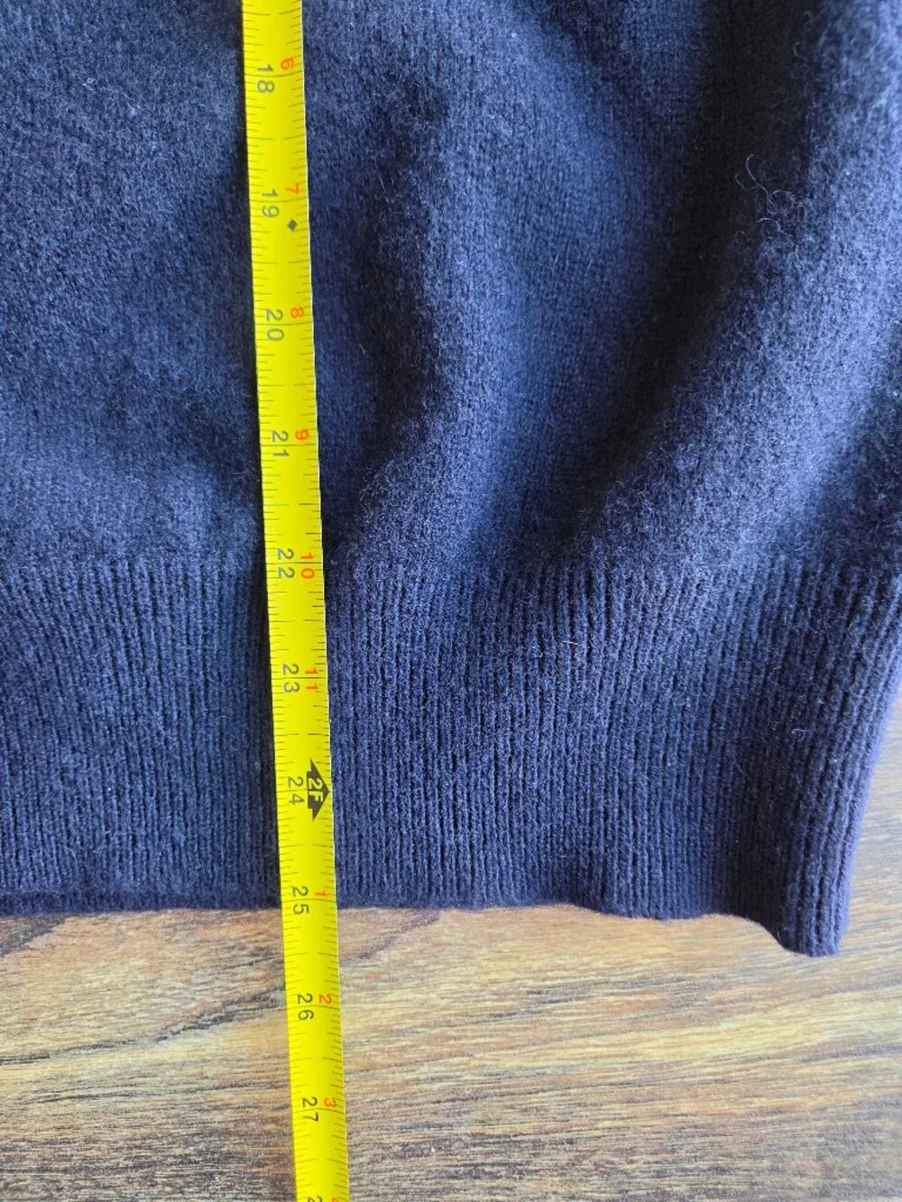 Vintage'90s Polo Ralph Lauren Pony 100% Lambswool Soft Polo-Sweater Navy Blue